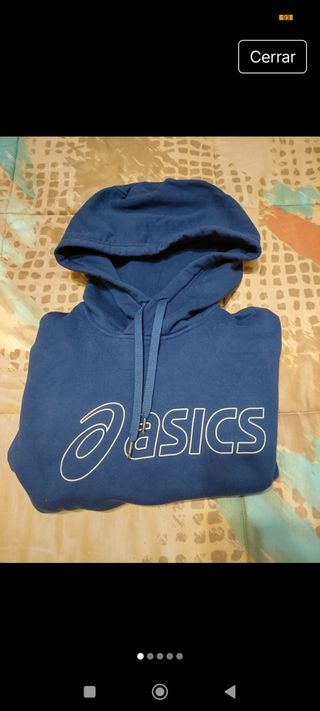 Sudadera con capucha Asics azul marino