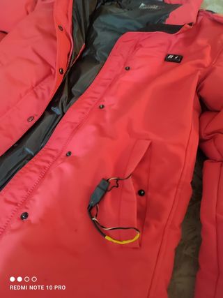 Chaquetón Joluvi Invierno Calefactora Rojo