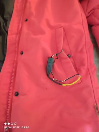 Chaquetón Joluvi Invierno Calefactora Rojo