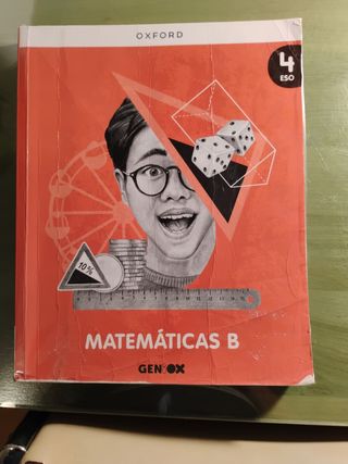 Matemáticas B 4º ESO. Libro del estudiante. GENiOX