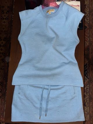 Conjunto Michael Kors Falda y Top Azul