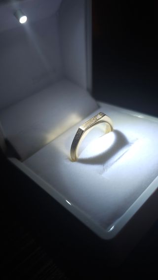 Anillo de Boda Vermeil Amarillo 18k