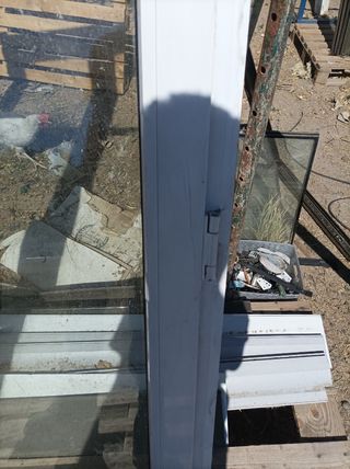 Puerta doble PVC blanca