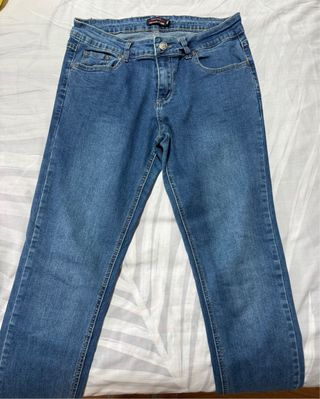 Pantalones vaqueros pitillo azules