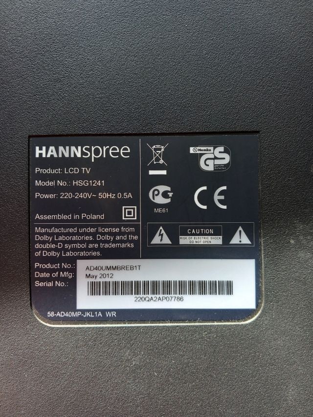 Monitor HANNSpree Negro