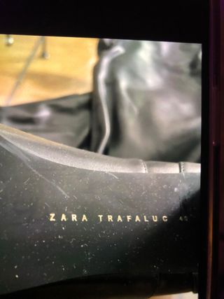 Botas altas Zara negras encima de rodilla 