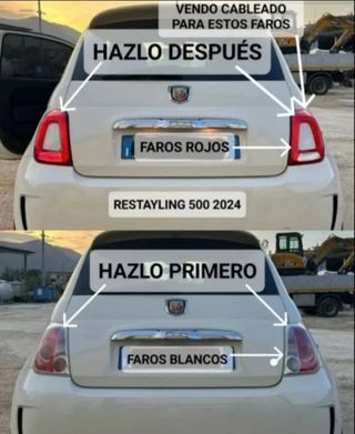 FARI RESTYLING 2025 FIAT 500
INCLUSO CABLAGGIO