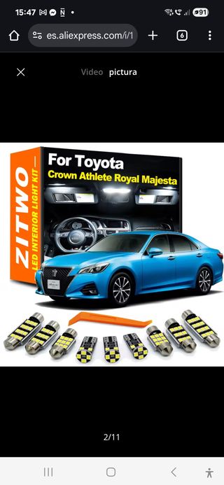 Kit Luces LED Interior Coche ZITWO