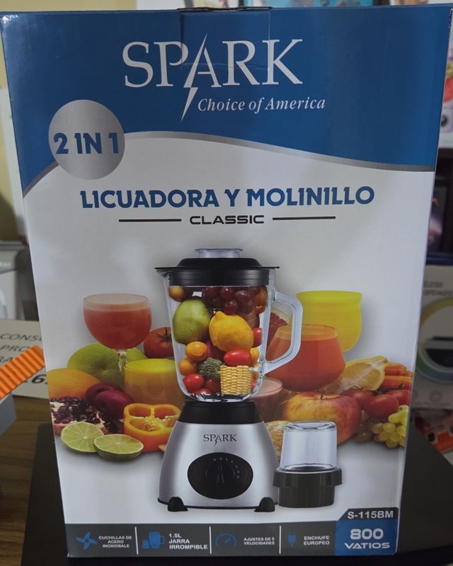 Licuadora Spark 800W con Molinillo