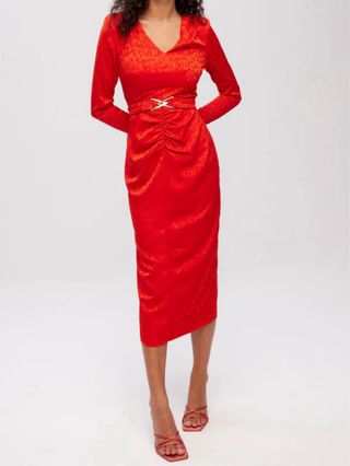 Vestido MIOH mandarina. Xs.