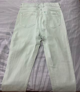 Pantalones pitillo Easy wear verdes talla M