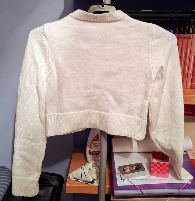 Maglione in maglia bianca Zara Crop