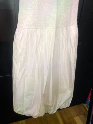 Vestido Zara blanco sin mangas
