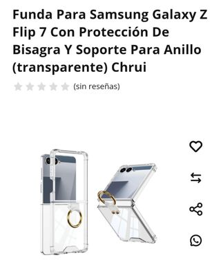 Funda Samsung Galaxy ZFlip 7 Transparente