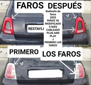 Fari Fiat 500 con cablaggio