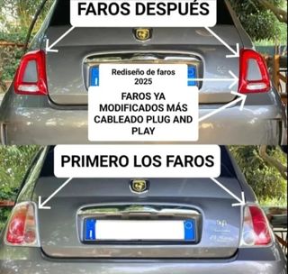 Fari Fiat 500 con cablaggio