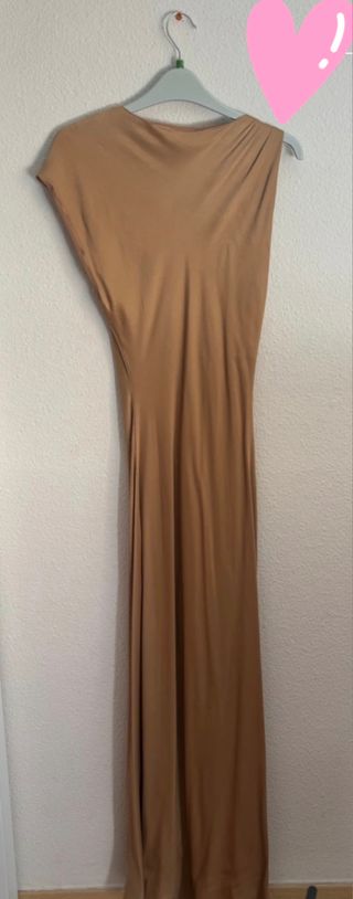 Vestido Zara Marrón chapagne  Talla M
