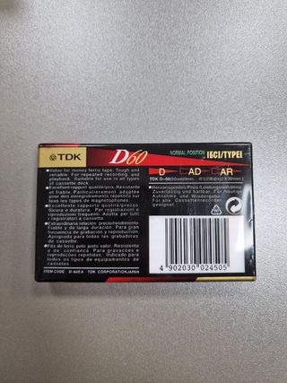 Lote 10 Cintas Cassette TDK D60