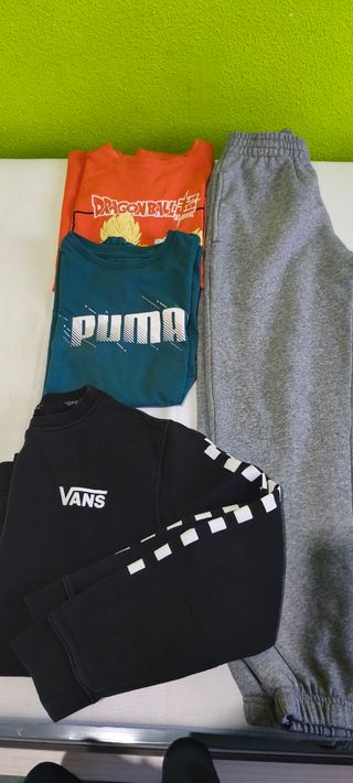 Lote Ropa Niño Talla L Dragon Ball Puma Vans