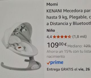 Mecedora para bebé Momi