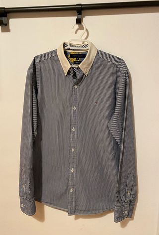 Camisa Tommy Hilfiger Rayas Azul Talla M