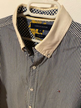 Camisa Tommy Hilfiger Rayas Azul Talla M