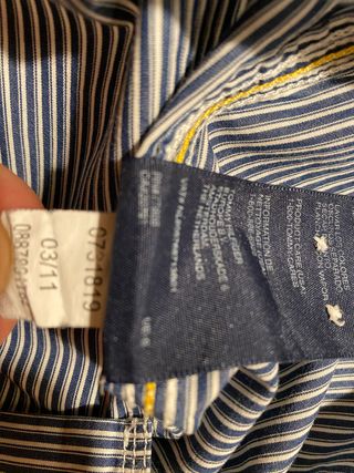 Camisa Tommy Hilfiger Rayas Azul Talla M