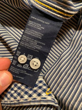 Camisa Tommy Hilfiger Rayas Azul Talla M