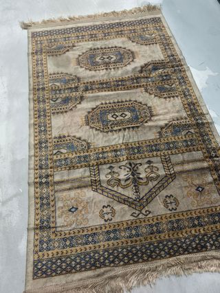 Alfombra Bokhara Turkmenistán Hecha a Mano