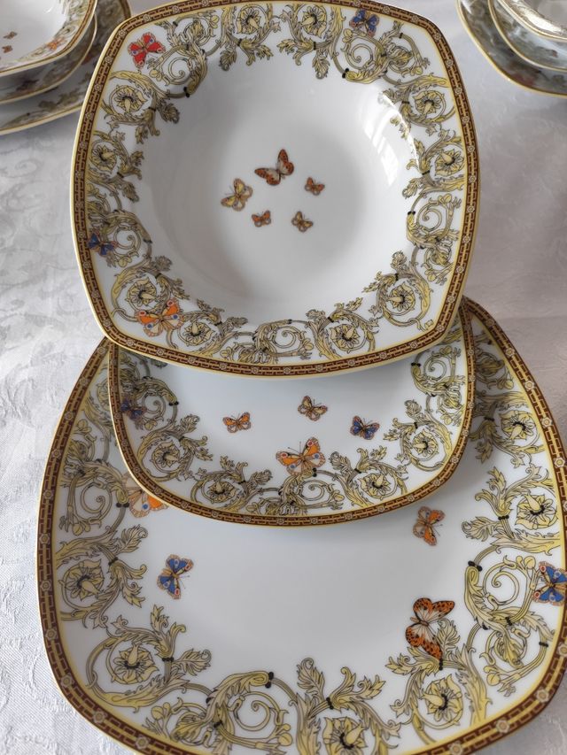 Set servizi 18 piatti ceramica 6 persone