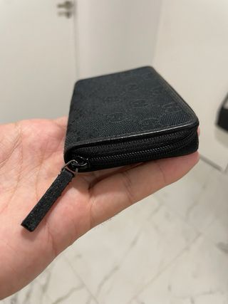 Monedero Tarjetero Gucci GG Monogram Negro