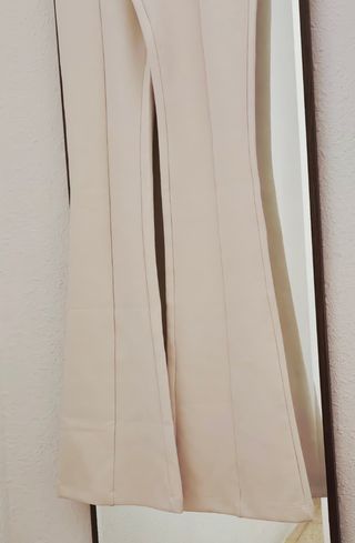 Pantalón de punto Zara beige