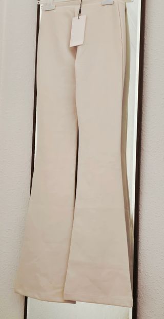 Pantalón de punto Zara beige