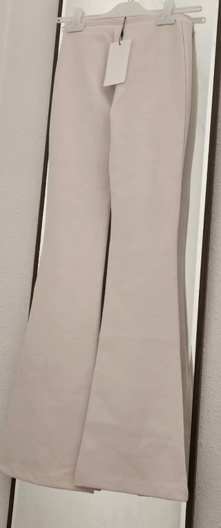 Pantalón de punto Zara beige
