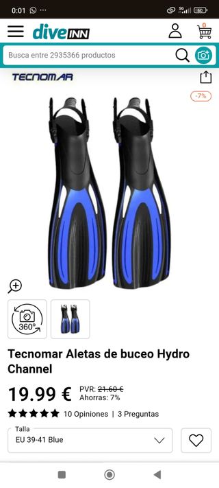 Vadeador Neopreno Evia Oregon y aletas subaqua