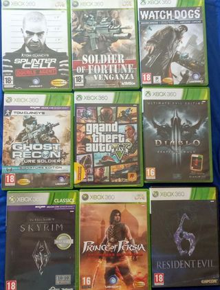 Lote/Pack 9 Juegos Xbox 360
