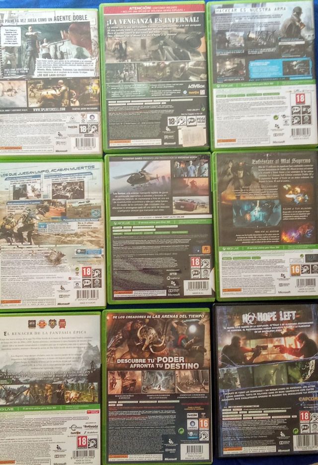 Lot/Pack di 9 giochi Xbox 360