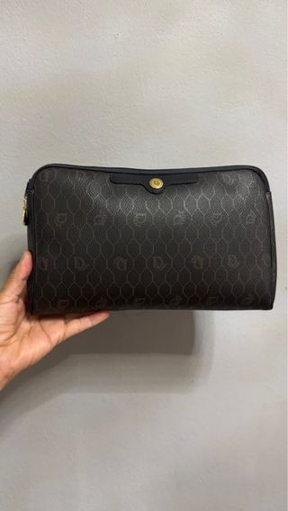 DIOR CLUTCH BOLSO MANO VINTAGE MARRÓN MUJER 