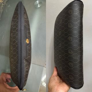 DIOR CLUTCH BOLSO MANO VINTAGE MARRÓN MUJER 