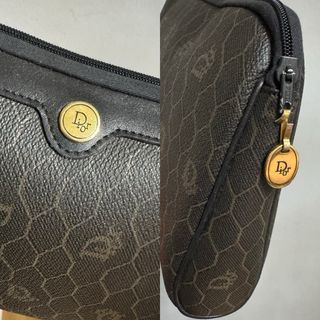 DIOR CLUTCH BOLSO MANO VINTAGE MARRÓN MUJER 