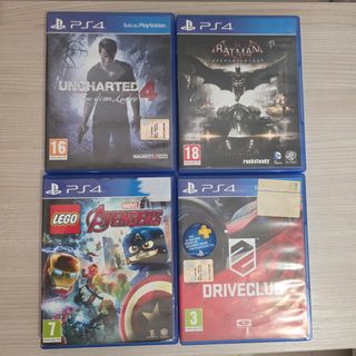 Lotto 4 Giochi PS4
