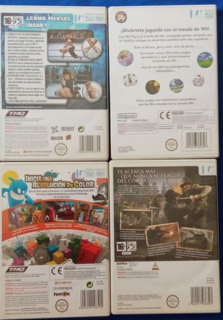 Lote 4 Juegos Nintendo Wii