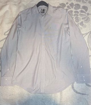 Camisa Calvin Klein Gris Slim Fit