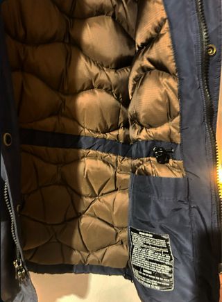 Blauer Chaquetón Plumas Talla L Azul