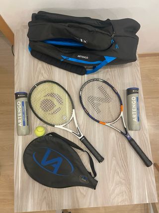 Pack Tenis: Bolsa, 2 Raquetas y Pelotas