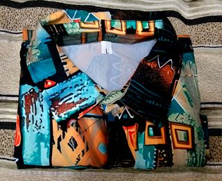 Camisa de Manga Corta Estampada. Talla M