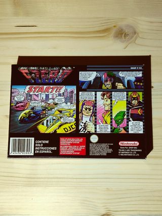 F-Zero Super Nintendo SNES PAL