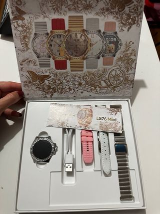 Smartwatch LG76 Mini com pulseiras
