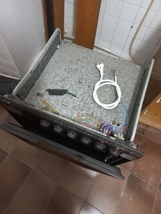 Horno eléctrico con mandos al frente