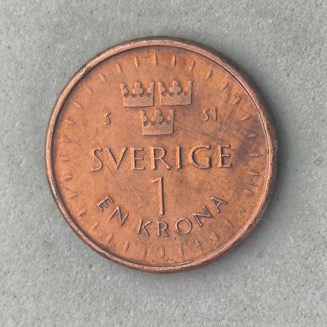 10-04119-Suecia 1 Krona (1 corona) - 2016